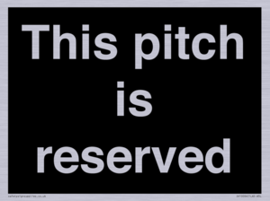 This pitch is reserved